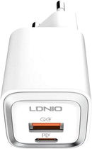 Мережевий зарядний пристрій Ldnio USB-C+USB - USB-C - Lightning 20 W (A2318M EU) - зображення 3
