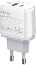 Ładowarka sieciowa Ldnio USB-C 22.5 W + kabel Lightning (A2421C Lightning) - obraz 2