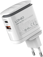 Мережевий зарядний пристрій Ldnio USB-C + кабель MicroUSB (A2423C Micro) - зображення 2
