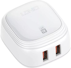 Мережевий зарядний пристрій Ldnio 2 x USB 18 W + кабель microUSB (A2512Q micro) - зображення 2