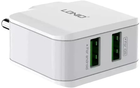Мережевий зарядний пристрій Ldnio 2 x USB 12 W White (A2202 EU) - зображення 4
