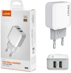 Мережевий зарядний пристрій Ldnio 2 x USB 12 W White (A2202 EU) - зображення 5