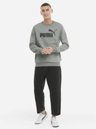 Bluza bez kaptura polarowa męska Puma Ess Big Logo Crew Fl 58667803 XL Szara (4063697320413) - obraz 3