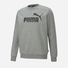 Bluza bez kaptura polarowa męska Puma Ess Big Logo Crew Fl 586678-03 3XL Szara (4063697320345) - obraz 4