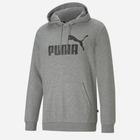 Bluza z kapturem męska Puma Ess Big Logo Hoodie Tr 58668803 M Szara (4063697318526) - obraz 4