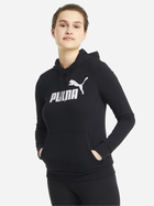 Bluza z kapturem damska Puma Ess Logo Hoodie Tr 58679101 L Czarna (4063697202313) - obraz 1