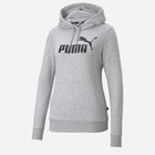 Bluza z kapturem damska Puma Ess Logo Hoodie Tr 58679104 S Szara (4063697203228) - obraz 4