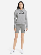 Bluza z kapturem damska Puma Ess Logo Hoodie Tr 58679104 M Szara (4063697203235) - obraz 3