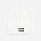 Czapka beanie Puma Ribbed Classic Cuff Beanie 2403806 Biała (4099683448649)