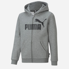 Dziecięca bluza rozpinana dla chłopca Puma Ess Big Logo Fz Hoodie Tr B 586968-03 116 cm Szara (4063697293649) - obraz 1