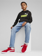 Дитяче тепле худі на флісі для хлопчика Puma Ess+ 2 Col Big Logo Hoodie Fl 58698759 116 см Чорне (4099685450206) - зображення 3