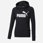 Підліткове худі для дівчинки Puma Ess Logo Hoodie Tr G 58703001 176 см Чорне (4063697161092) - зображення 1