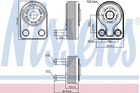 Олійний радіатор (теплообмінник) NISSENS 90971 Ford Focus, Mondeo, C-Max, Fiesta, B-Max, Ecosport, Connect, Transit, Courier CM5G6B856FA, CM5G6B856EA, 1844735