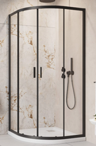 Душевая кабина RADAWAY Alienta Black A 80x80 стекло прозрачное 10228080-54-01 в комплекте без поддона