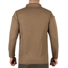 Футболка Поло тактична з довгим рукавом Sturm Mil-Tec Tactical Long Sleeve Polo Shirt Quick Dry DARK COYOTE XL (10962019) - изображение 2