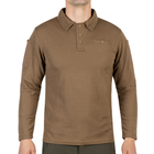 Футболка Поло тактична з довгим рукавом Sturm Mil-Tec Tactical Long Sleeve Polo Shirt Quick Dry DARK COYOTE L (10962019) - изображение 1