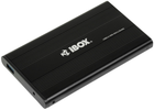 Зовнішня кишеня iBox 2.5" HD-02 HDD enclosure USB 3.2 Black (IEU3F02) - зображення 1