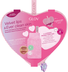 Zestaw do pielęgnacji twarzy Glov Velvet Lips & Ever Clear Skin Scrubex rękawica zluszczająca do ust + Ultrasoft Reusable platki oczyszczające 3 szt (5907440746190) - obraz 2