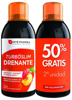 Suplement diety Forte Pharma Laboratoires Draining Turboslim Peach Flavour 2 x 500 ml (8435373701261)