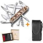 Комплект Нож Victorinox Huntsman 1.3713.941 + Чехол с фонариком Police - изображение 11