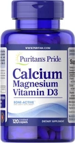 Кальций магний витамин Д3 Puritan's Pride Calcium Magnesium Vitamin D3 120 caplets