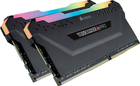 Оперативна память Corsair DDR4-3600 32768MB PC4-28800 (Kit of 2x16384) Vengeance RGB Pro Black (CMW32GX4M2Z3600C18) - зображення 3