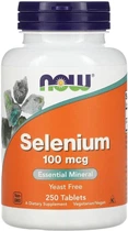 Селен NOW Selenium 100 мкг 250 таб
