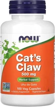 Натуральна добавка Now Foods Cat's Claw 500 мг веганські Капсули