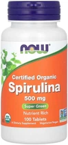 Натуральна добавка Now Foods Spirulina Спіруліна 500 мг таблетки