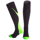 Гетры футбольные мужские Zelart Pro Action 04L размер 40-45 Black-Green