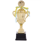 Кубок спортивный с ручками и крышкой приз спортивный SP-Sport Heroe 082C высота 37,5 см Gold