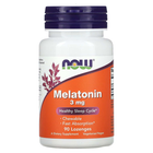Аминокислота NOW Melatonin Lozenges 3 mg