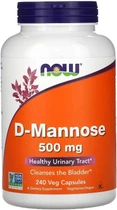 Натуральна добавка Now Foods D-Mannose 500мг Капсули
