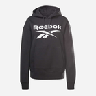 Bluza damska z kapturem Reebok Identity Logo Fleece Hoodie XS Czarna (4064057880639) - obraz 6