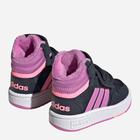 Trzewiki dziecięce dla dziewczynki adidas Hoops Mid 3.0 AC GW4485 21 Czarny/Fioletowy (4065426107654) - obraz 3