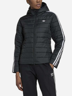 Kurtka przejściowa krótka z kapturem damska adidas Hooded Premium Slim Jacket WHM2612 34 Czarna (4066747400479) - obraz 4