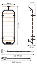 Drabinka gimnastyczna HMS DW2708 (5907695553390) - obraz 8