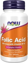 ​Фолиевая кислота Now Foods, Folic Acid 800 мкг, 250 таблеток
