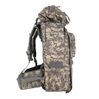 Рюкзак тактичні армійська для туризму з підсумками на 70 л Піксель (340279) - зображення 4