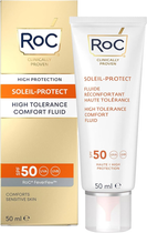Fluid przeciwsłoneczny do twarzy Roc Soleil Protect High Tolerance SPF 50 50 ml (1210000800060) - obraz 1