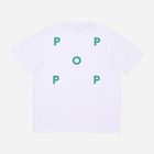 T-shirt bawełniany męski Pop Trading Company Logo POPSS24-02-007 M Biały (8720261868936) - obraz 2