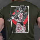 Комплект Skull футболка + шорти олива розмір L - зображення 6