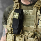 Водовідштовхувальний Підсумок під турнікет Cordura 1000D чорний розмір 15 х 5.5 см