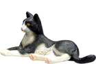 Figurka Mojo Farm Life Cat Lying Black and White 3.5 cm (5031923873674) - obraz 1