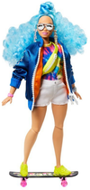 Lalka z akcesoriami Mattel Barbie Promo Extra Moda z niebieskimi włosami 30 cm (887961908503) - obraz 3
