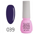 Гель-лак Toki Toki 039, 5 мл, фиолетово-синий