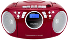 Boombox Hyundai TRC 788 AU3RS Srebrny/Czerwony (HY-TRC788AU3RS) - obraz 1