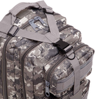 Рюкзак тактичний штурмовий SILVER KNIGHT Flow (нейлон, оксфорд 900D, р-р 40х23х23см, 21л, Камуфляж сірий) - изображение 6