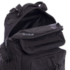 Рюкзак тактичний триденний штурмовий SILVER KNIGHT Max (нейлон, р-р 44х32х21см, 30л, Чорний) - зображення 8