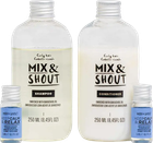 Zestaw do pielęgnacji włosów Mix & Shout Rutina Rizado Calmante Szampon 250 ml + Odżywka 250 ml + Booster 2 x 5 ml + Dozownik 2 szt (8437023598160) - obraz 3